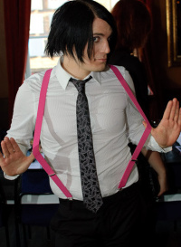 Me in pink suspenders